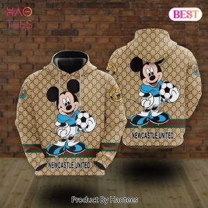 Newcastle United Gucci Mickey 3D Hoodie Luxury Brand POD Design
