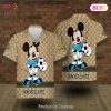 Man City Gucci Mickey Bedding Set Duvet Cover Bedroom Sets Luxury Brand Bedding New Fashion