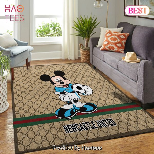 Newcastle United Gucci Mickey Rug Living Room Rug Home Decor Floor Decor