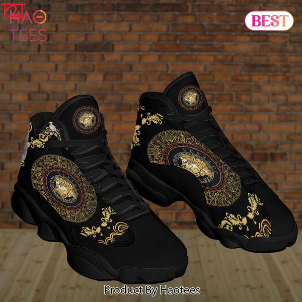 Versace Air Jordan 13 Black Mix Logo Versace Shose