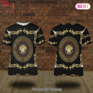 Versace Black Gold Pattern Hot Trend T-Shirt