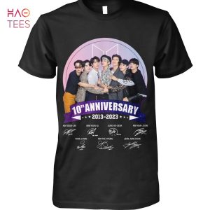 10 Anniversary 2013 2023 Thank You For The Memories BTS T-Shirt