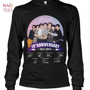 10 Anniversary 2013 2023 Thank You For The Memories BTS T-Shirt