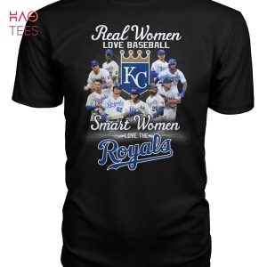 Real Women Love Baseball Smart Women Love The Kansas City Royals Hot T-Shirt