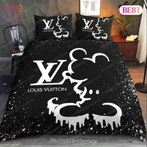 Black Mickey Mouse Louis Vuitton Bedding Sets Bed Sets, Bedroom Sets, Comforter Sets, Duvet Cover, Bedspread