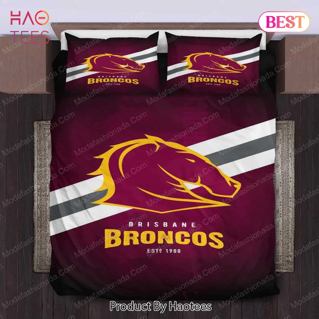 NEW Brisbane Broncos Logo Bedding Sets Bed Sets, Bedroom Sets