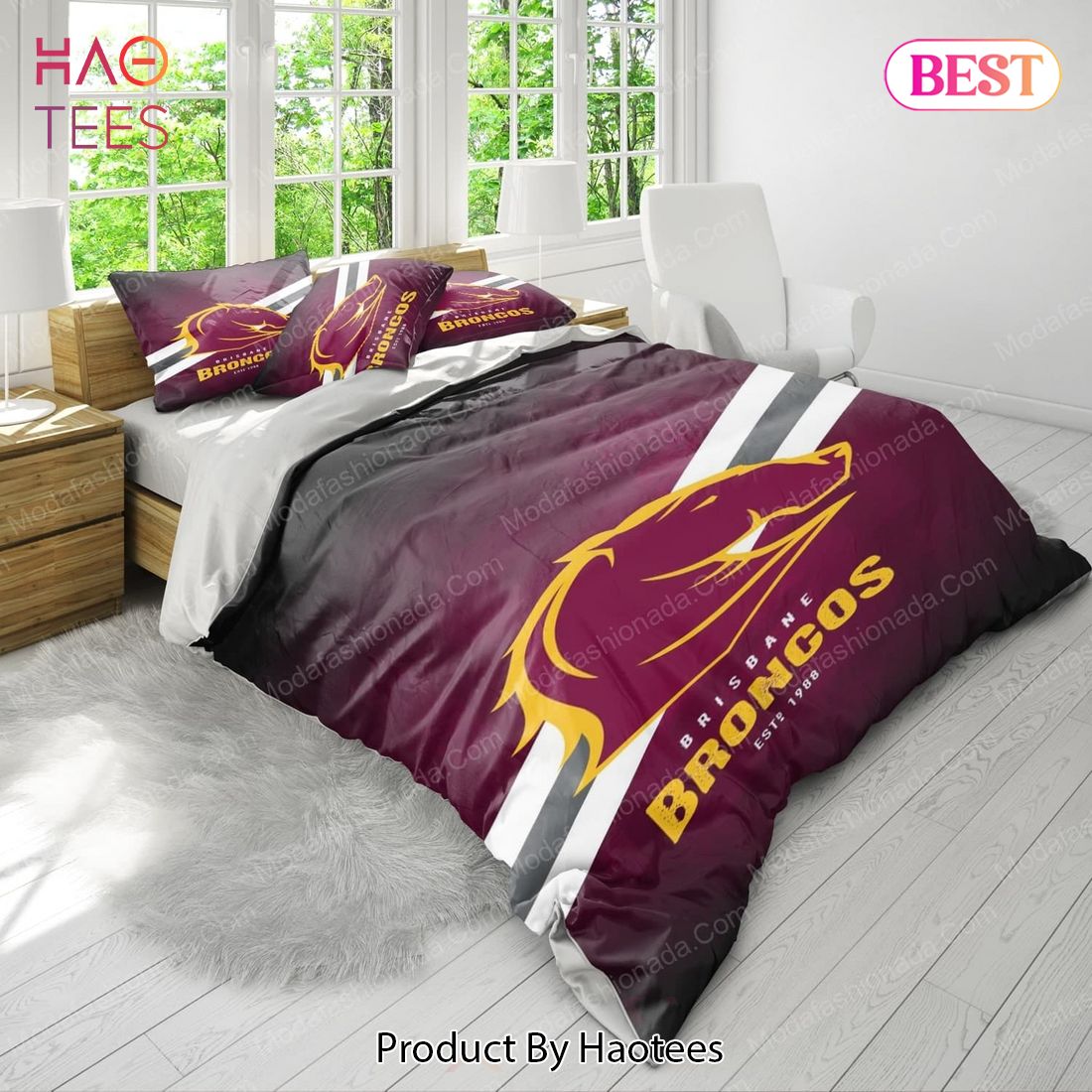 NEW Brisbane Broncos Logo Bedding Sets Bed Sets, Bedroom Sets