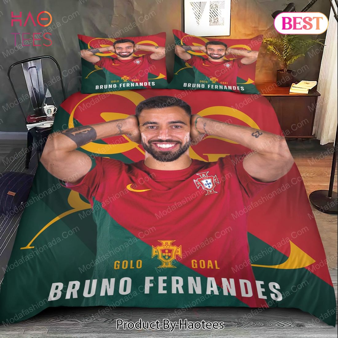 Bruno Fernandes Portugal WC 2022 Bedding Sets Bed Sets, Bedroom Sets, Comforter Sets, Duvet Cover, Bedspread