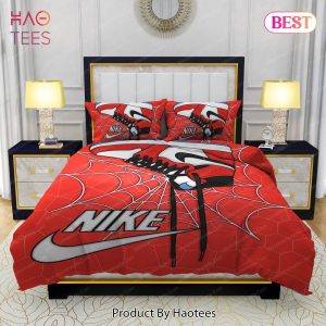 Famous Nike Air Jordan and Cobweb Design & Quality Comfortable 4 Pieces Bedding Sets Bed Sets, Bedroom Sets, Comforter Sets, Duvet Cover, Bedspread