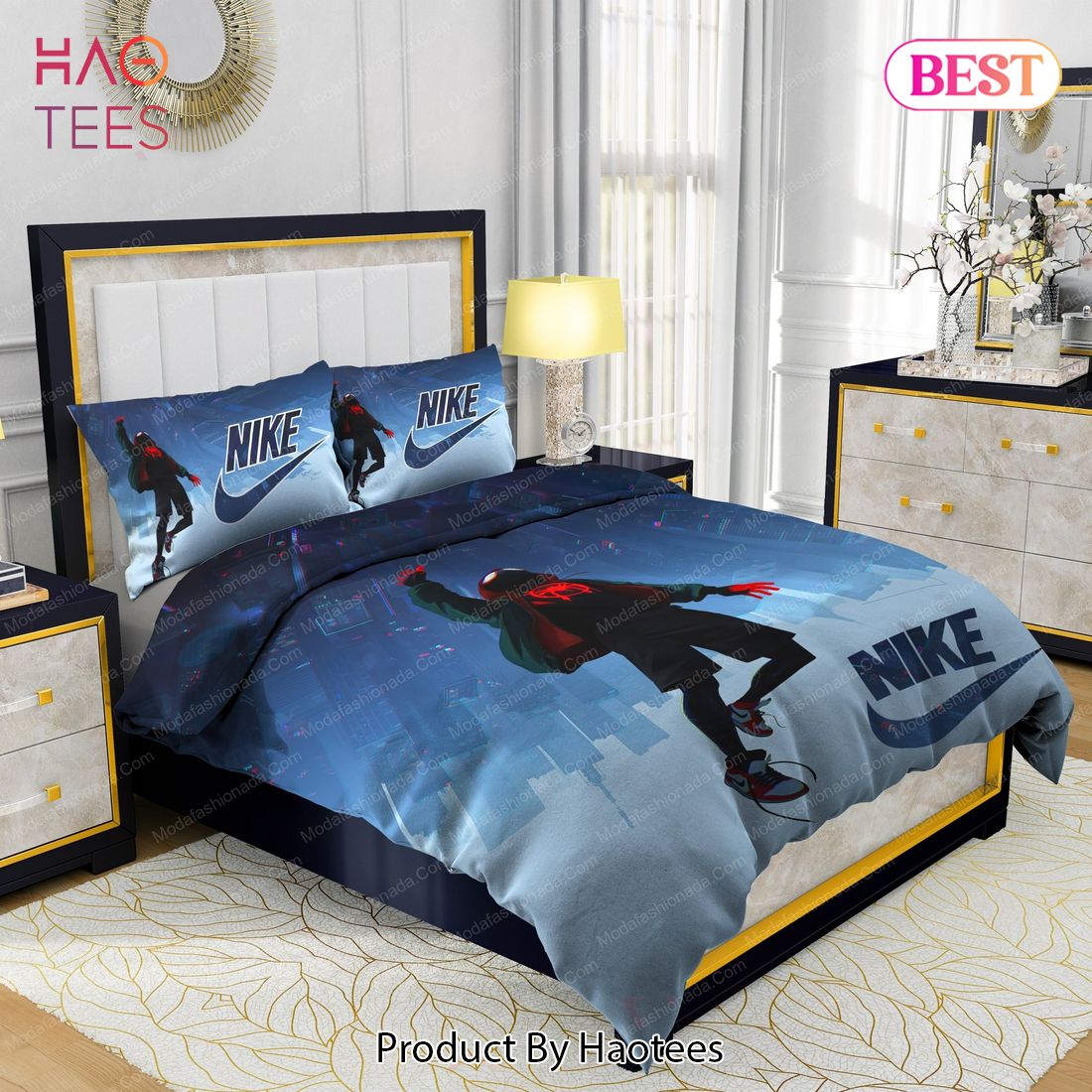 Famous Nike Air Jordan and Spider Man Bedding Sets Bed Sets, Bedroom Sets, Comforter Sets, Duvet Cover, Bedspread Luxury Store