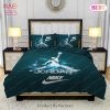 Famous Nike Air Jordan Moss Green Background Bedding Sets Bed Sets, Bedroom Sets, Comforter Sets, Duvet Cover, Bedspread