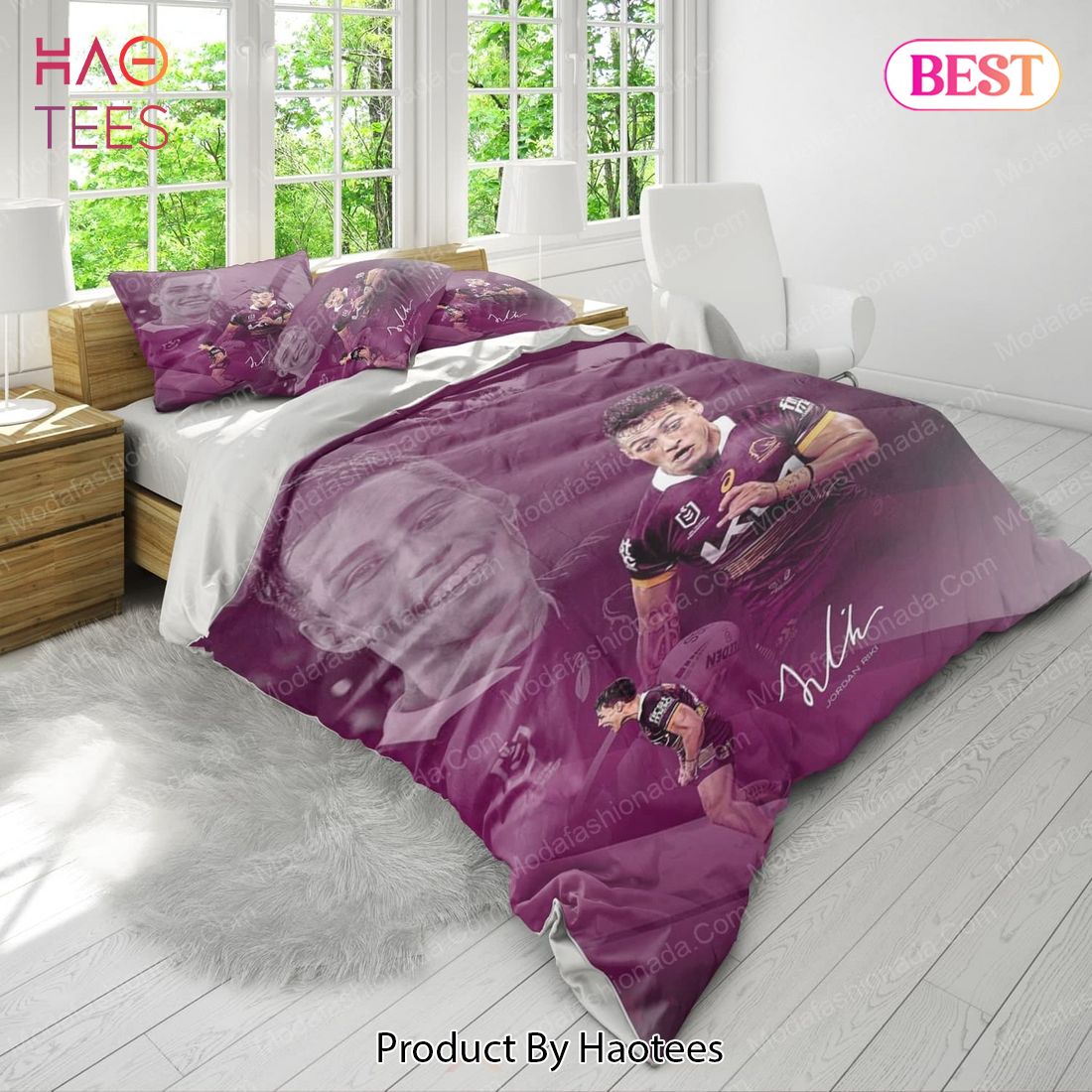 Jordan Riki Brisbane Broncos Bedding Sets Bed Sets, Bedroom Sets, Comforter  Sets, Duvet Cover, Bedspread