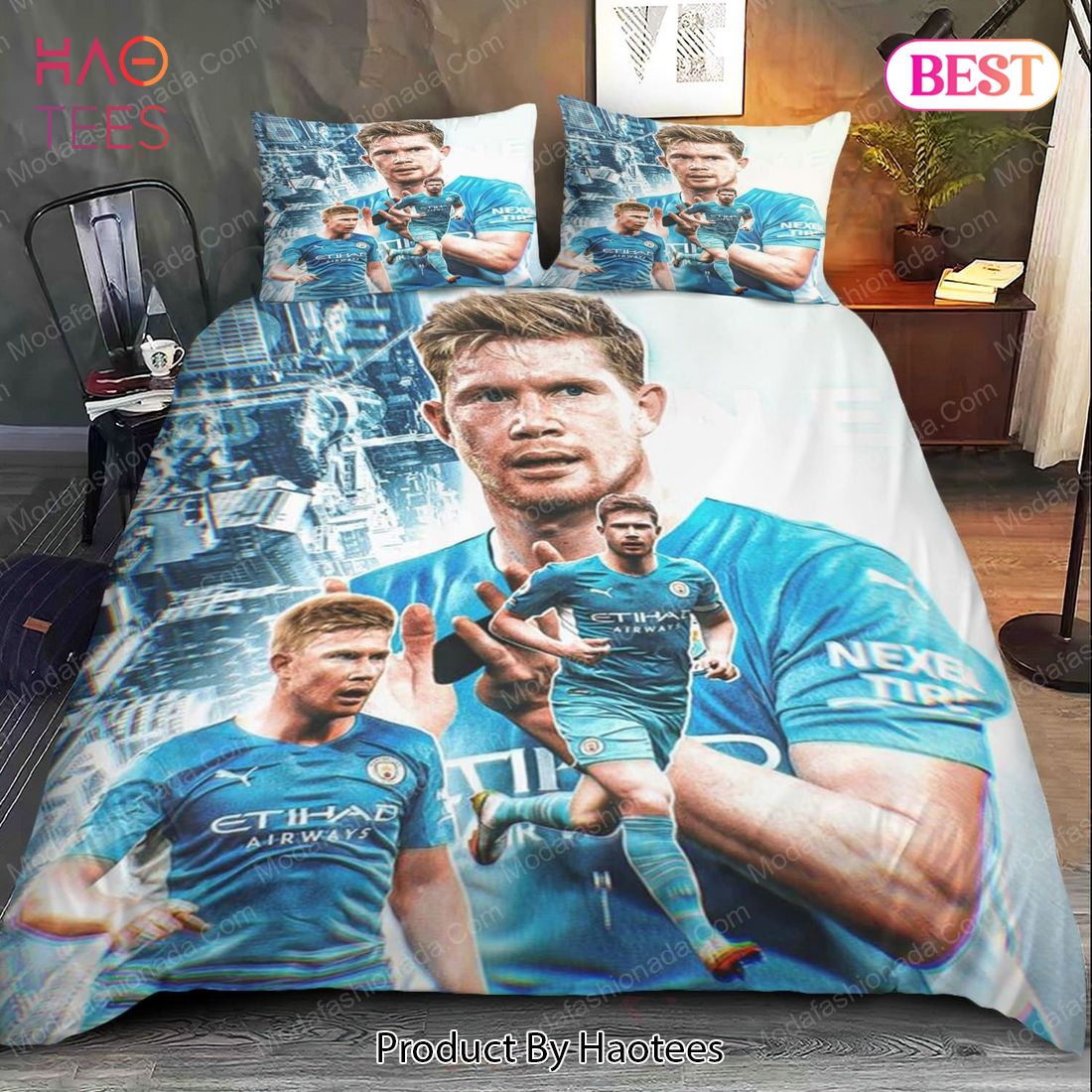 BEST Kevin De Bruyne Manchester City Bedding Sets Bed Sets, Bedroom Sets, Comforter Sets, Duvet Cover, Bedspread