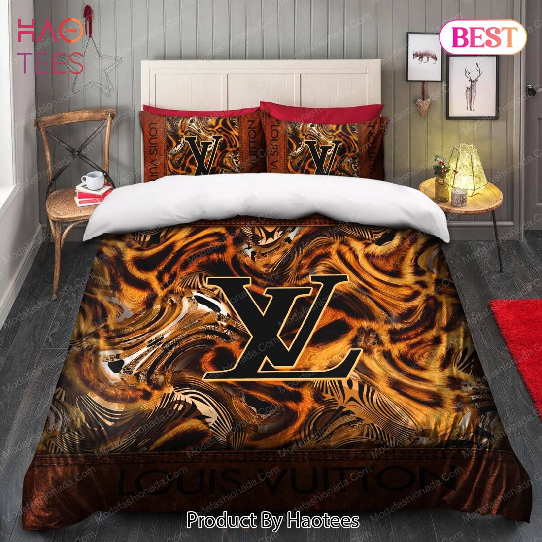 Buy Leopard Head Louis Vuitton Bedding Sets Bed Sets, Bedroom Sets, Comforter  Sets, Duvet Cover, Bedspread