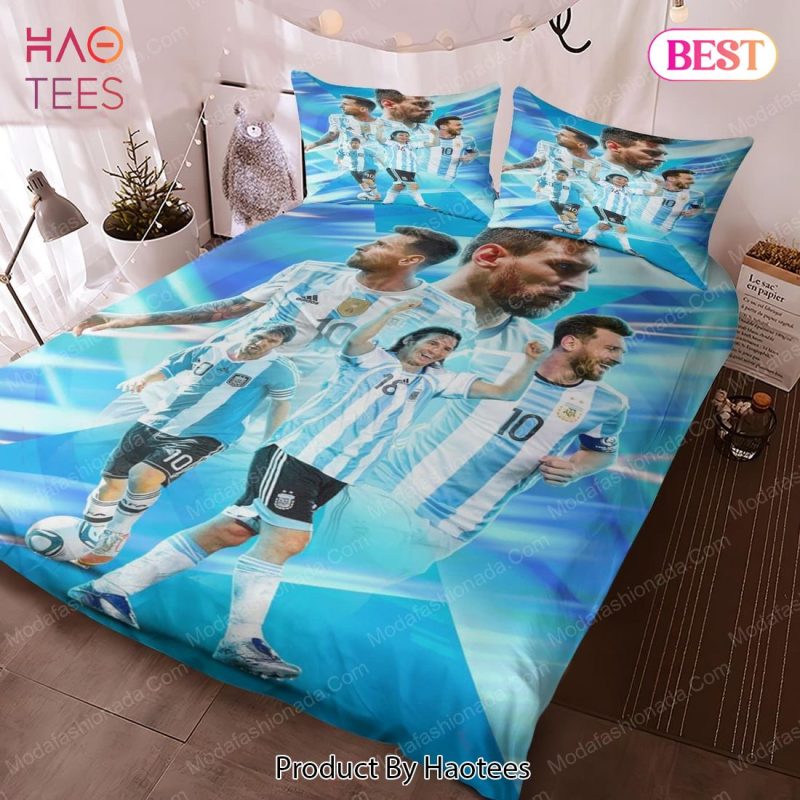 Lionel Messi Argentina. 17 Years Wearing The Albiceleste Bedding Sets ...