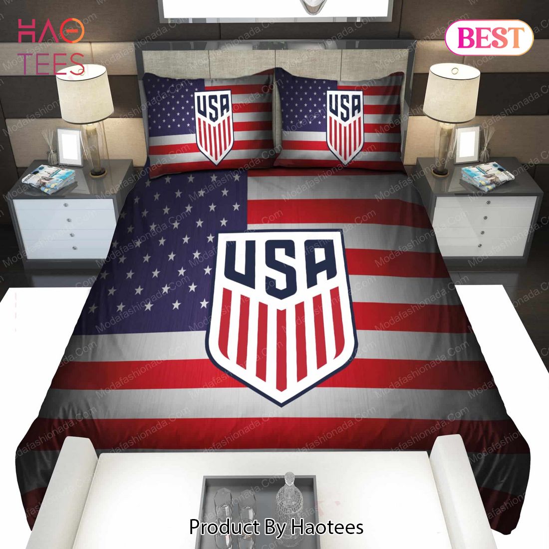 Logo United States Men's National Soccer Team Bedding Sets Bed Sets, Bedroom Sets, Comforter Sets, Duvet Cover, Bedspread