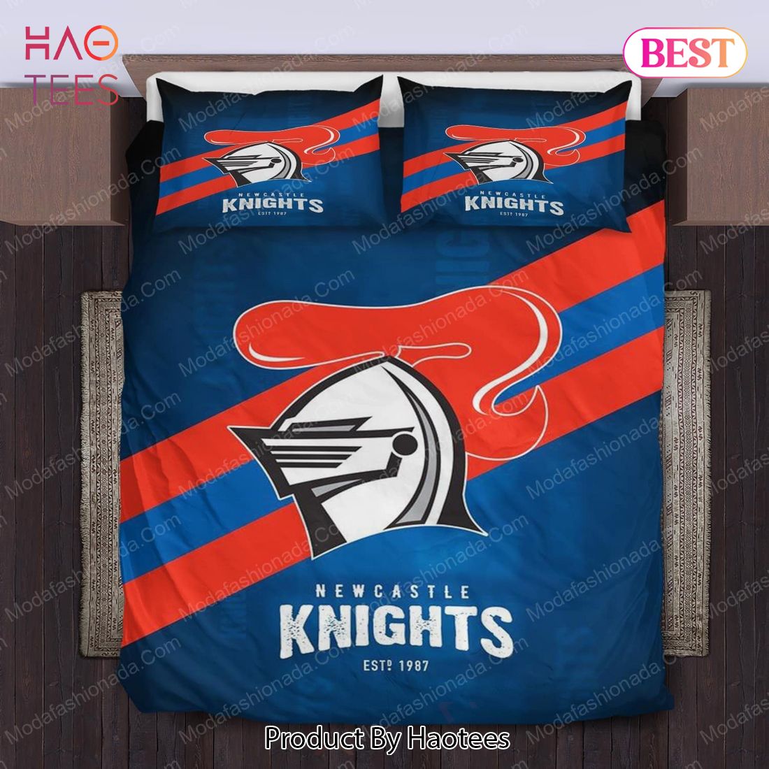 Newcastle Knights Logo Bedding Sets 01 Bed Sets, Bedroom Sets, Comforter Sets, Duvet Cover, Bedspread