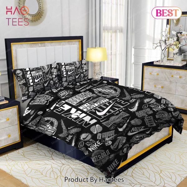 Nike Just Do It Black Background Bedding Sets Bed Sets, Bedroom Sets, Comforter Sets, Duvet Cover, Bedspread