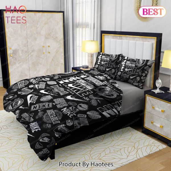 Nike Just Do It Black Background Bedding Sets Bed Sets, Bedroom Sets, Comforter Sets, Duvet Cover, Bedspread