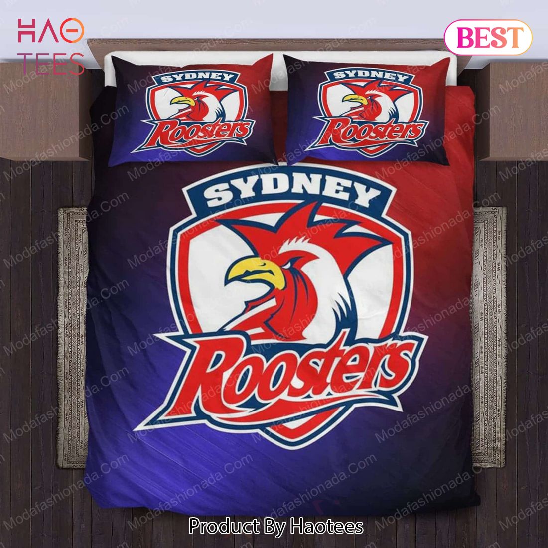 Sydney Roosters Logo Bedding Sets Bed Sets, Bedroom Sets, Comforter Sets, Duvet Cover, Bedspread