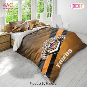 Wests Tigers Logo Bedding Sets 02 Bed Sets, Bedroom Sets, Comforter Sets, Duvet Cover, Bedspread