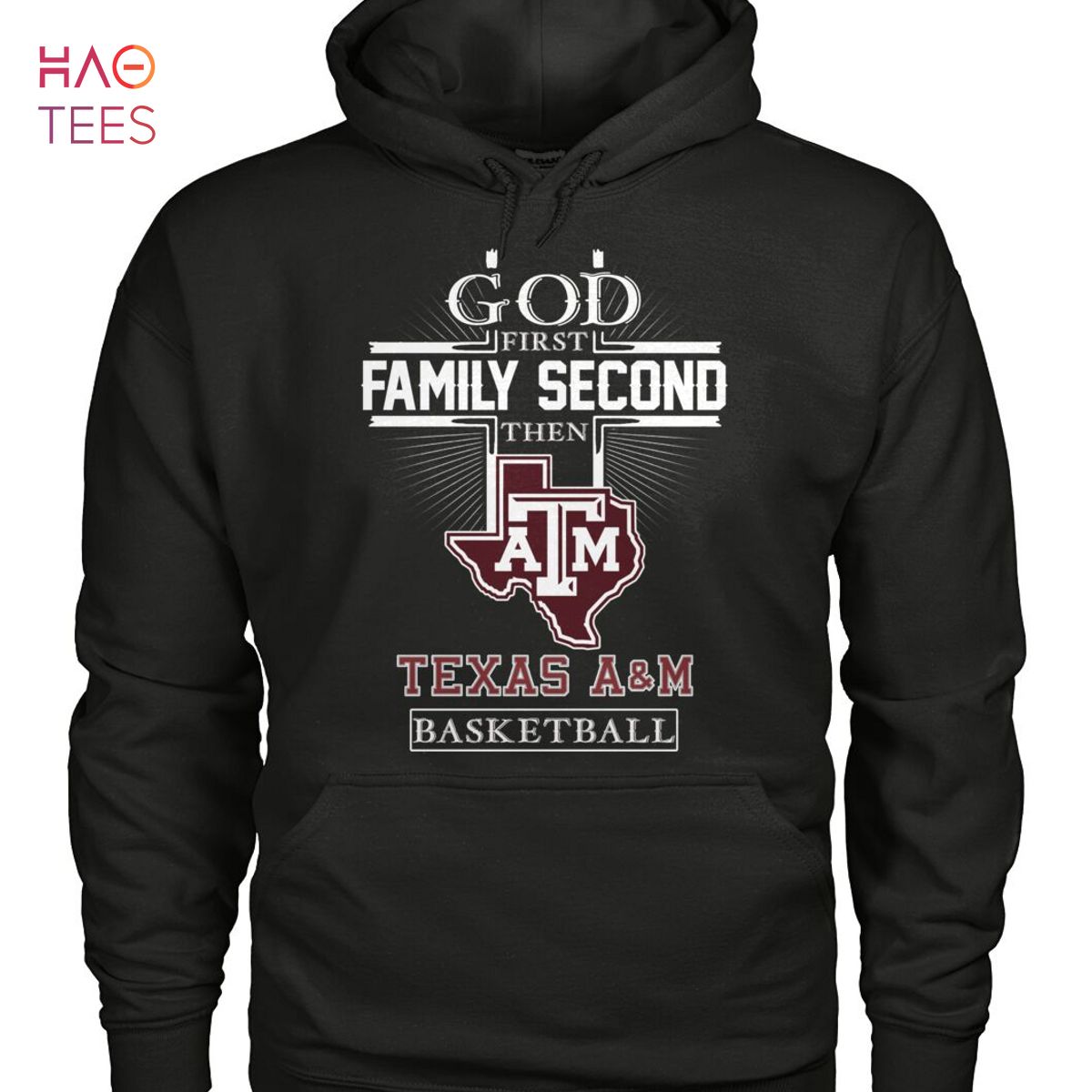 God First Family Second ATM Texas A&M Basketball T-Shirt