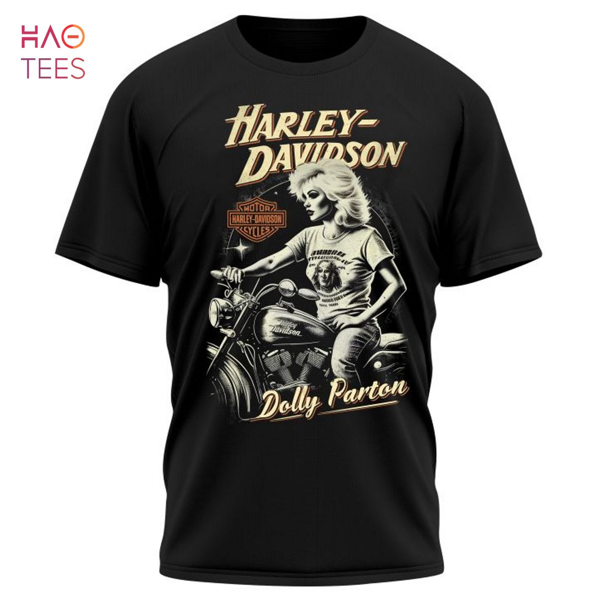 Harley Davidson Motor Cycles Dolly Parton T-Shirt