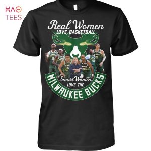 Real Women Love Basketball Smart Women Love The Milwaukee BucksT-Shirt