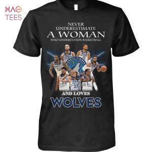 Real Women Love Basketball Smart Women Love The Minnesota Timberwolves T-Shirt