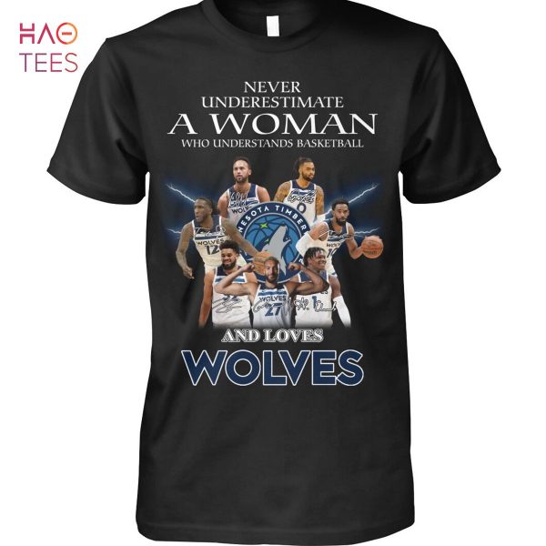Real Women Love Basketball Smart Women Love The Minnesota Timberwolves T-Shirt