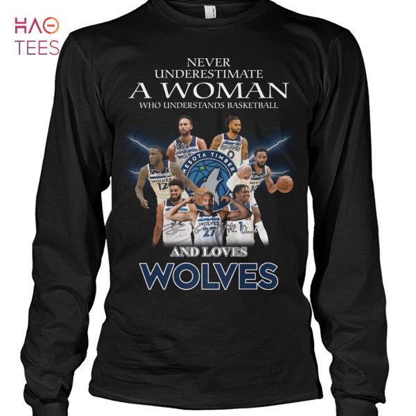 Real Women Love Basketball Smart Women Love The Minnesota Timberwolves T-Shirt
