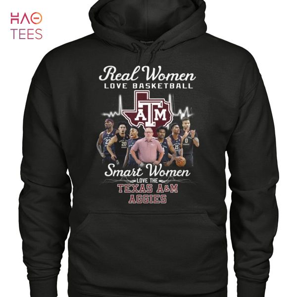 Real Women Love Basketball Smart Women Love The Texas A&M Aggies T-Shirt