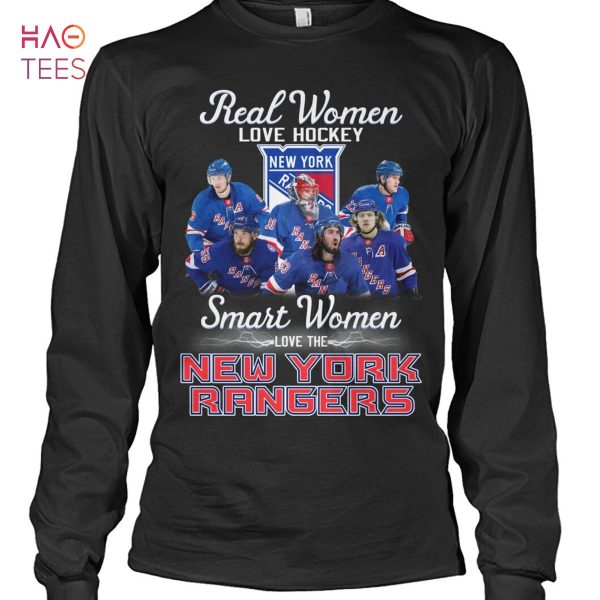 Real Women Love Hockey Smart Women Love The New York Rangers T-Shirt
