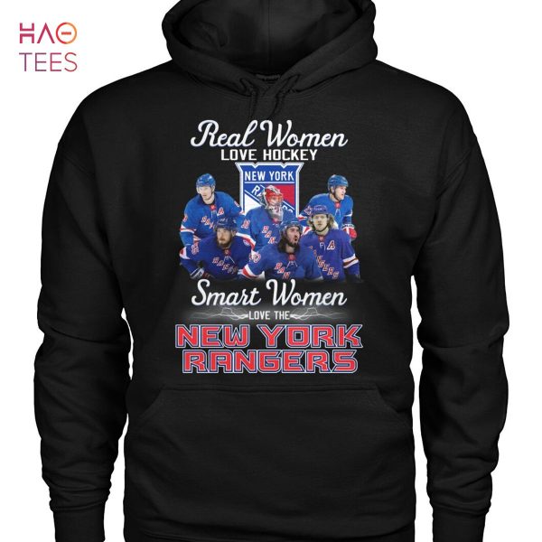 Real Women Love Hockey Smart Women Love The New York Rangers T-Shirt