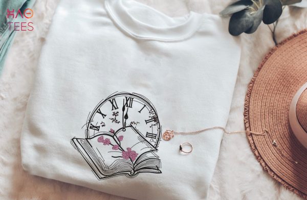 Book Lover Embroidery Library Book Reader Reading Book Lover Gift Books Heart Shirt