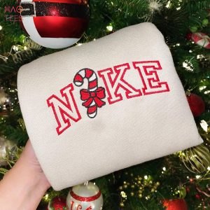 Candy Cane Embroidered Candy Cane Christmas Embroidered Crewneck Vintage Candy Cane Christmas Xmas Embroidery Shirt
