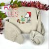 Christmas Embroidered Snoopy Christmas EmbroideredCustom Embroidered Christmas Shirt