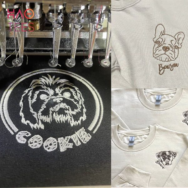 Custom Dog Embroidered Sweatshirt Limited Edition