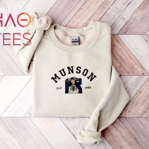 Eddie Munson Inspired Embroidered Crewneck Strangers Thing  Embroidered Shirt