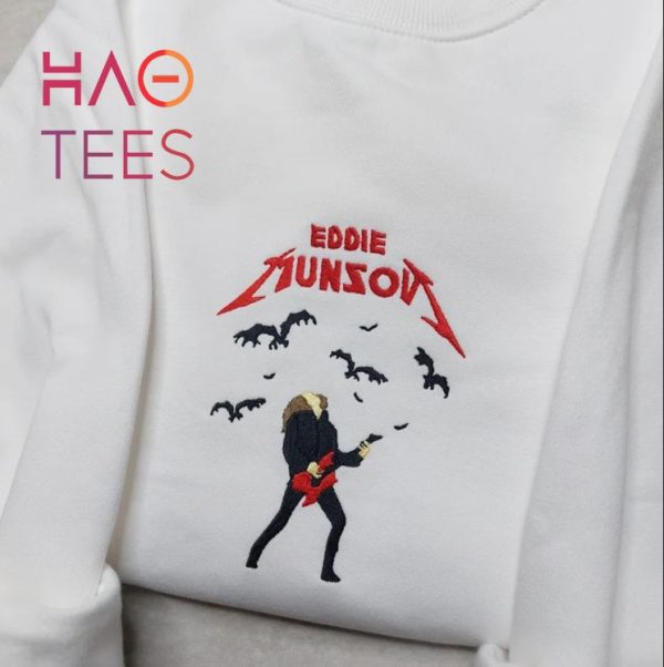 Eddie Munson Inspired Embroidered Strangers Thing Embroidered Sweatshirt