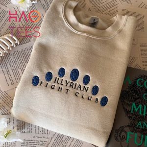 Embroidered Acotar Illyrian Fight Club Crewneck A Court Of Mist and Fury Sarah J Maas Velaris Night Court Acomf Shirt