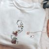 Embroidered Book And Girl Book Lover Book Embroiderez Shirt