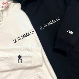 Embroidered Roman Numeral Sweatshirt Limited Edition