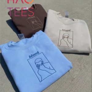 Frank Ocean Blond Embroidered Outline Of Album Cover Pullover Channel Orange Blonde Nostalgia Ultra Aesthetic Gift Shirt