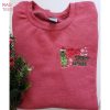 Grinch Embroidered Spirit Animal Christmas Shirt