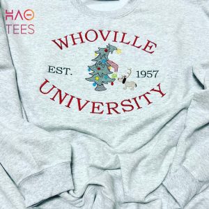 Inspired Whoville University Embroidered Crewneck Shirt