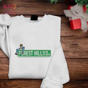 J Cole Embroidered Crewneck Forest Hills Drive Shirt