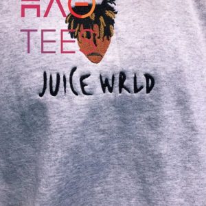 Juicewrld Embroidered Tribute Embroidered With 999 Cuff Embroidery Shirt