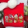 Merry Holiday Latte Embroidered Christmas Shirt