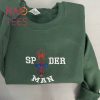 New Trend Spiderman Embroidered Spiderman Inspired Embroidered Crew Neck Gift For Her Gift For Him Marvels Crewnecks Spiderman Christmas Ornament Vintage Christmas Shirt
